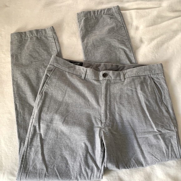 Men’s Nordstrom Straight Fit Grey Pants - Picture 1 of 8